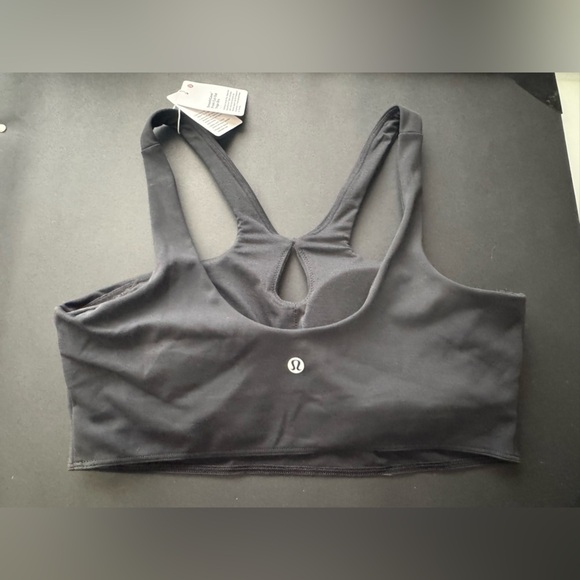 Lululemon SmoothCover Front Cut-Out Yoga Bra in Black - Picture 10 of 13